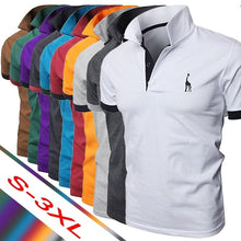 Load image into Gallery viewer, 2019 di Es2019 Summer Men's Polo Multi-Color Deer Polo Shirt Men's Short Sleeve Slim Fit Tops